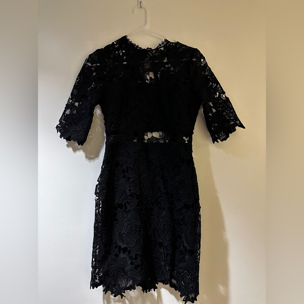 Black cocktail dress